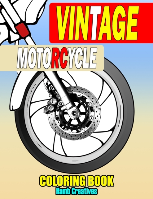 Vintage Motorcycle Coloring Book