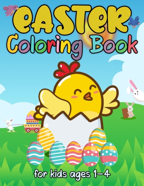 Easter Coloring Book for Kids Ages 1-4