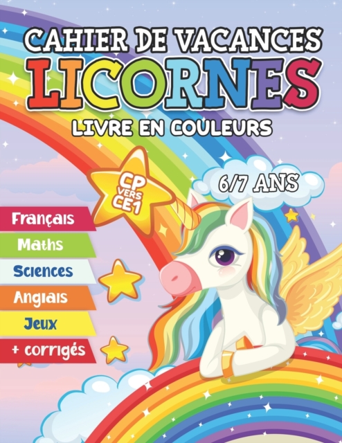 Cahier de Vacances Licornes CP Vers CE1