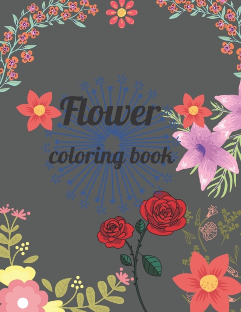 Flower coloring book
