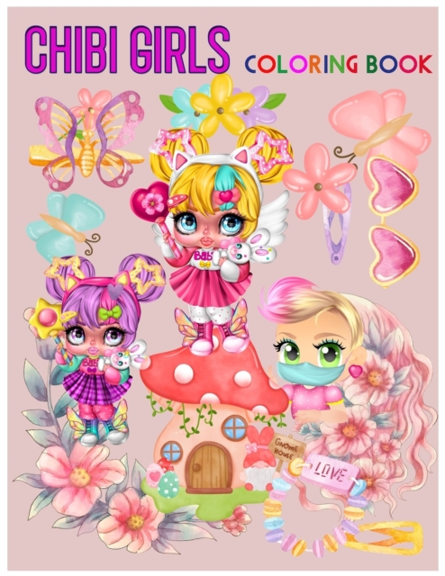 chibi girls coloring book