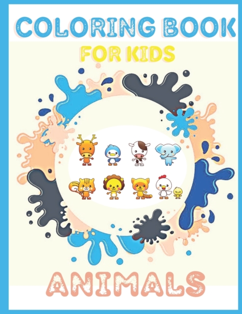 Coloring book for kids animals