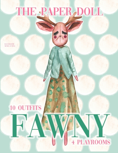 Paper doll Fawny. Fashion stylish rag fawn toy