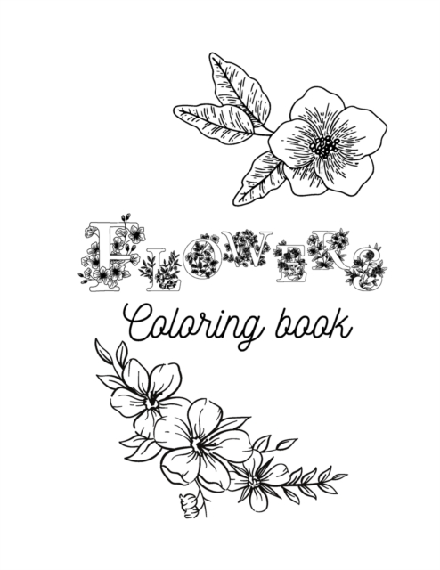 Flowers coloring book