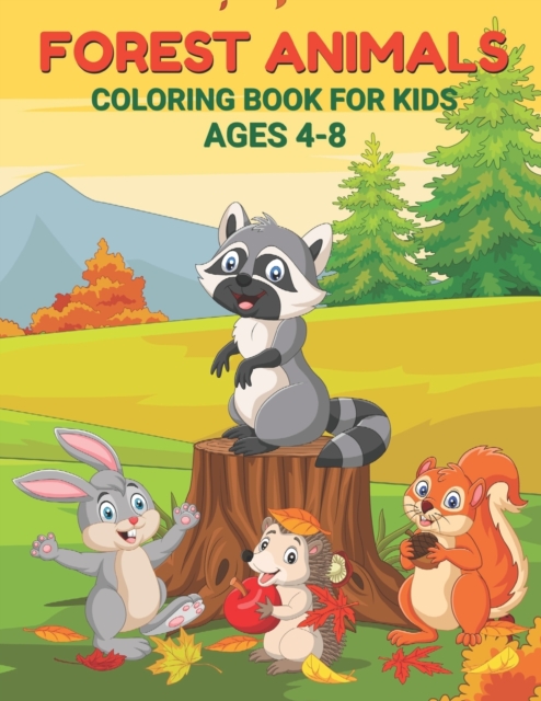 Forest Animals Coloring Book For Kids