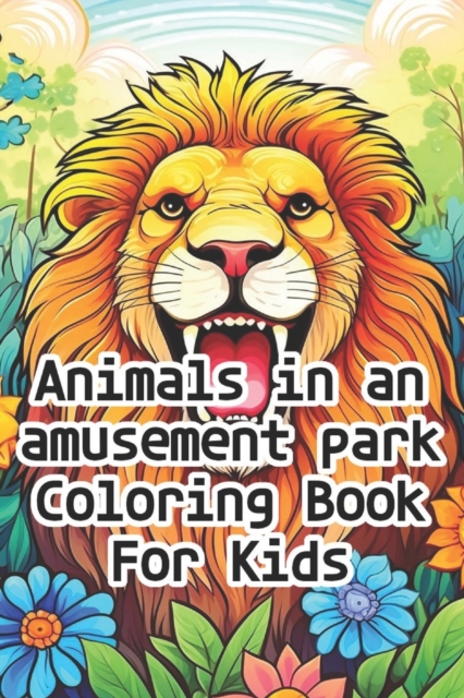 Animals in an Amusement Park Coloring Book for Kids