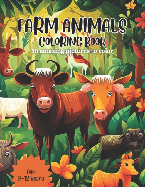 Farm Animals Coloring book