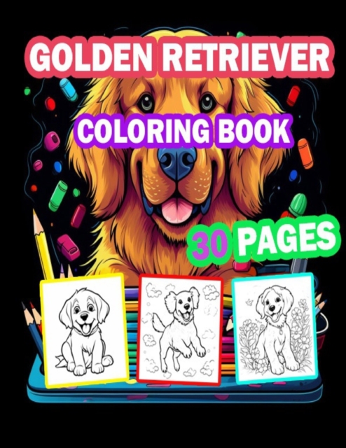 Golden Retriever Coloring Book