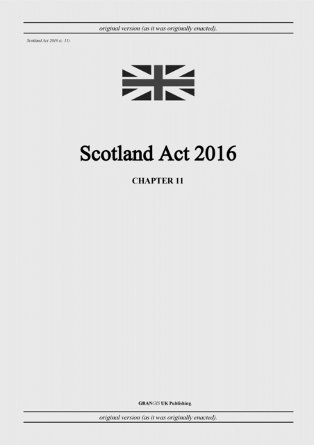 Scotland Act 2016 (c. 11)