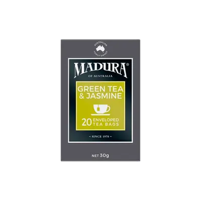 ชาเขียว Green tea & Jasmin Mandura 20 ซอง