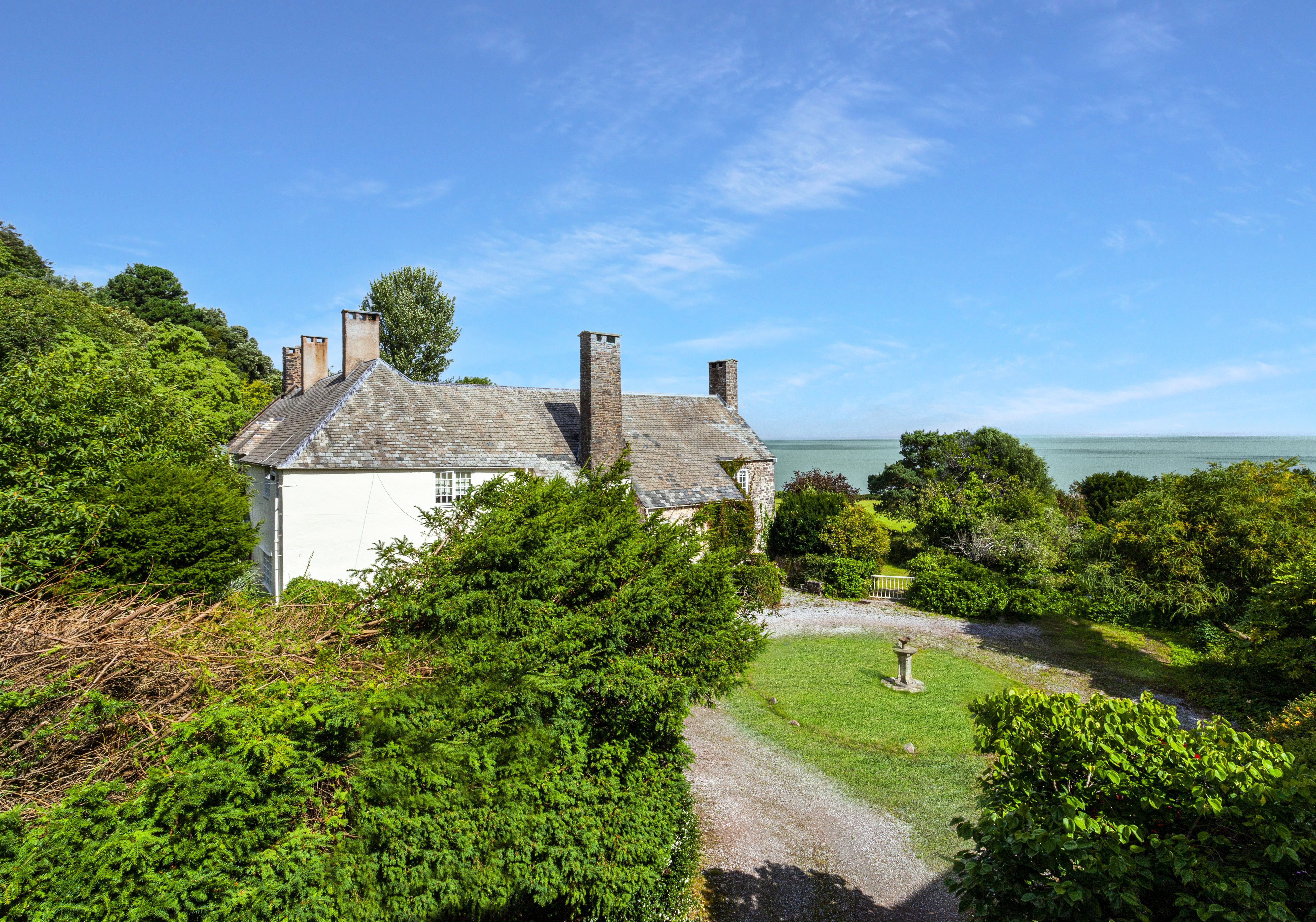View from the bedroom window of Worthy Cottage