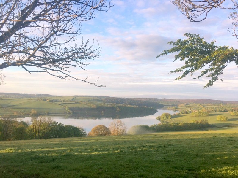 Views over Wimbleball lake from our fields
