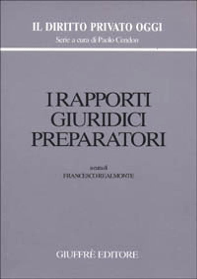 I rapporti giuridici preparatori di