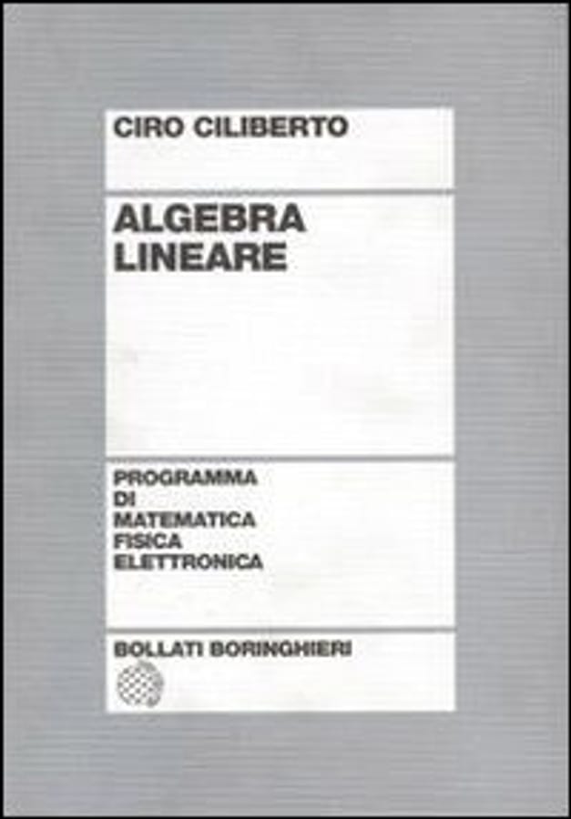 Algebra lineare di Ciro Ciliberto