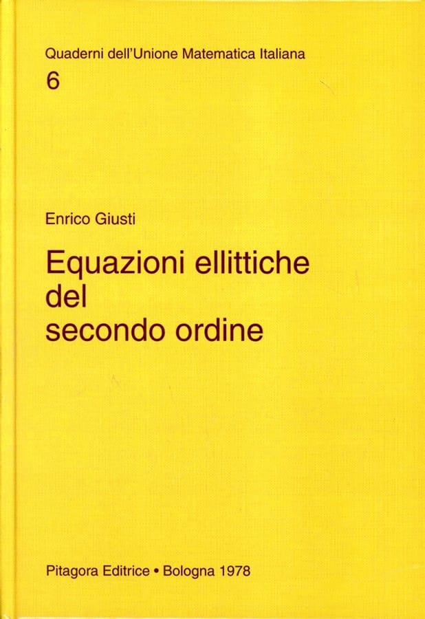 Equazioni ellittiche del secondo ordine di Enrico Giusti
