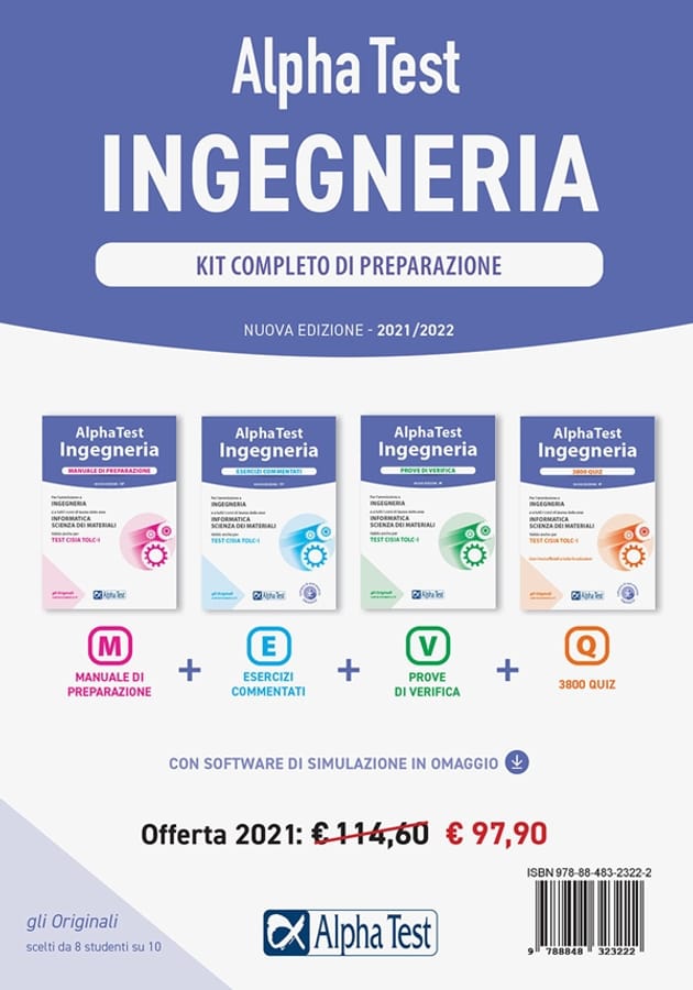 Alpha Test plus. Ingegneria. Kit completo di preparazione. Nuova ediz. Con software di simulazione di