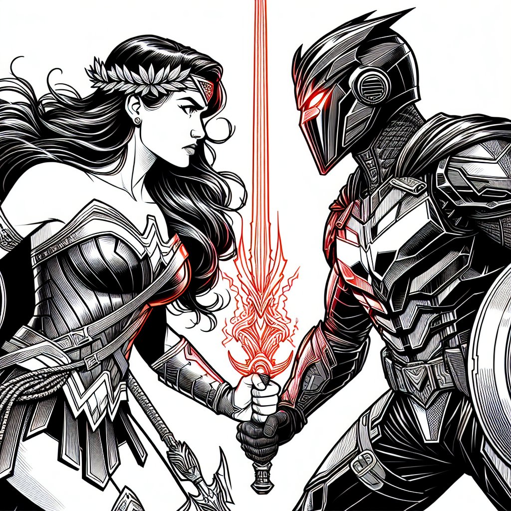 Wonder Woman vs Darth Vader | Fanart