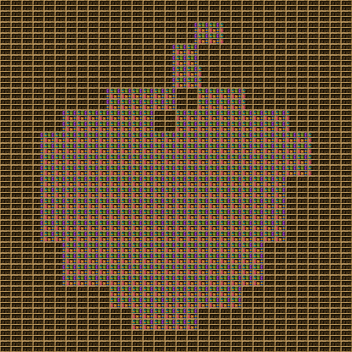 apple 32 blocks chiseled bookshelf pixel art.