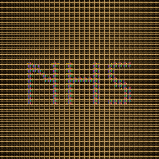 NHS chiseled bookshelf pixel art.