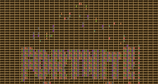 fortnite chiseled bookshelf pixel art created using the Chiseled Bookshelf block in Minecraft, measuring 32 x 17 blocks, built with 744 books and 544 chiseled bookshelves.