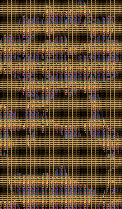 girasol chiseled bookshelf pixel art.