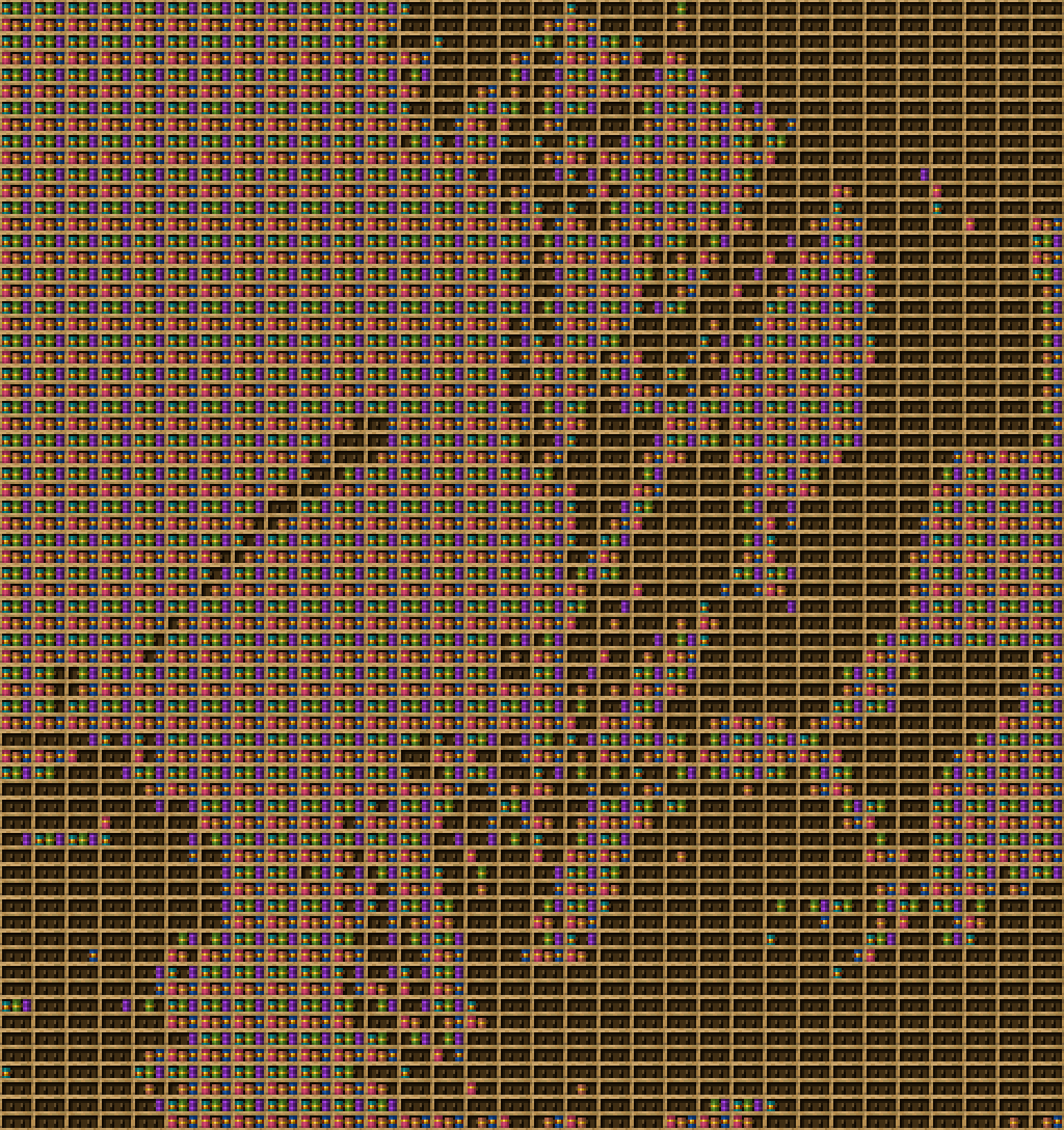 Writing chiseled bookshelf pixel art created using the Chiseled Bookshelf block in Minecraft, measuring 32 x 34 blocks, built with 3782 books and 1088 chiseled bookshelves.