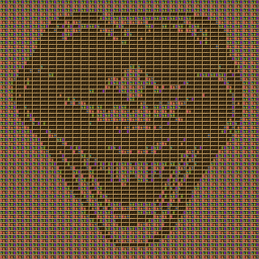 Troll Face  chiseled bookshelf pixel art.