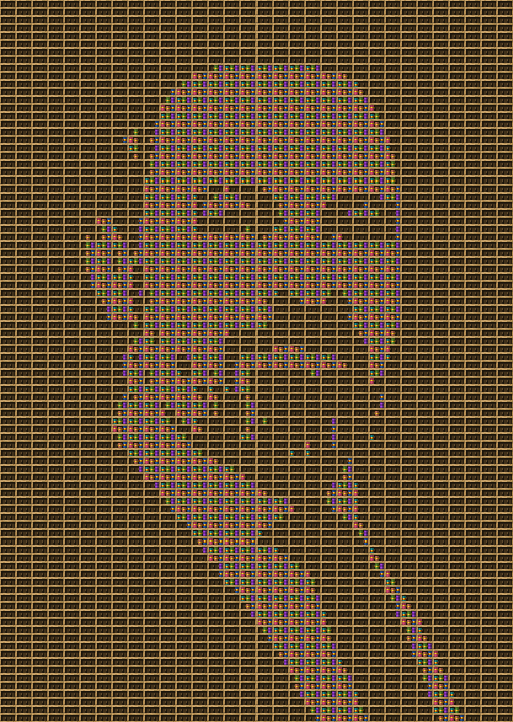 Abascal chiseled bookshelf pixel art.
