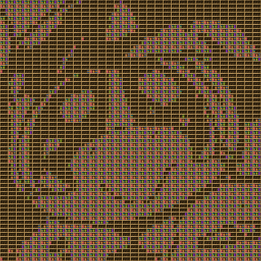 pony chiseled bookshelf pixel art created using the Chiseled Bookshelf block in Minecraft, measuring 32 x 32 blocks, built with 3212 books and 1024 chiseled bookshelves.