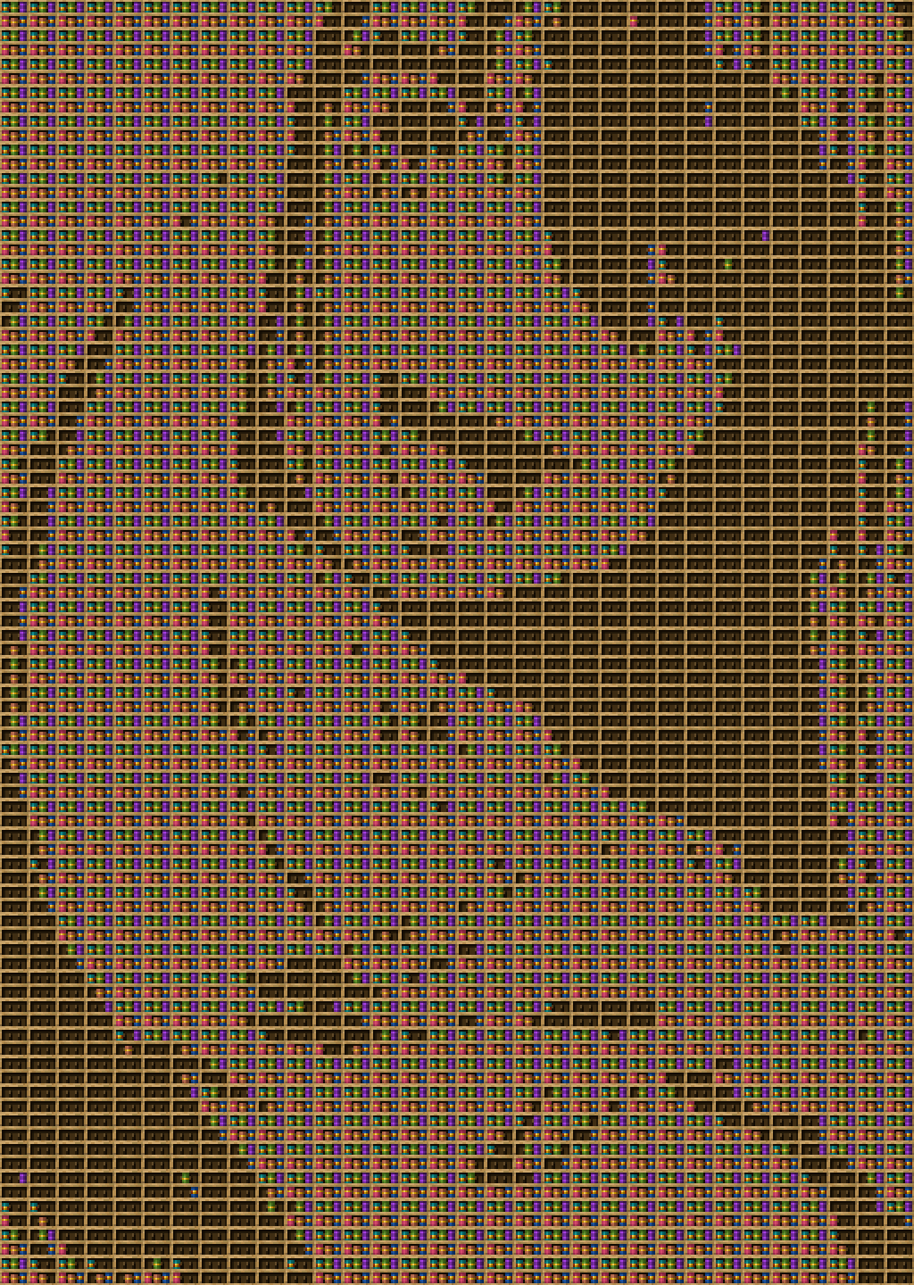 Nagatoro armpit chiseled bookshelf pixel art created using the Chiseled Bookshelf block in Minecraft, measuring 32 x 45 blocks, built with 5688 books and 1440 chiseled bookshelves.