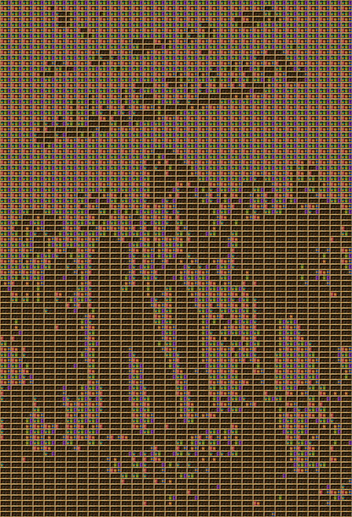 A minecraft movie chiseled bookshelf pixel art created using the Chiseled Bookshelf block in Minecraft, measuring 32 x 367 blocks, built with 4784 books and 1504 chiseled bookshelves.