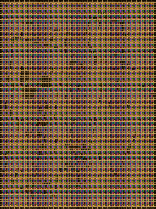 comandiu cute chiseled bookshelf pixel art created using the Chiseled Bookshelf block in Minecraft, measuring 32 x 379 blocks, built with 7379 books and 1376 chiseled bookshelves.