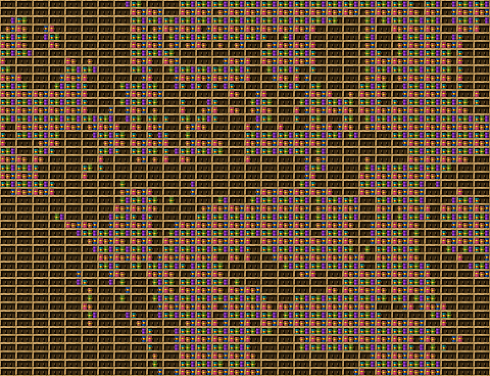 El capo chiseled bookshelf pixel art created using the Chiseled Bookshelf block in Minecraft, measuring 30 x 828 blocks, built with 2159 books and 690 chiseled bookshelves.