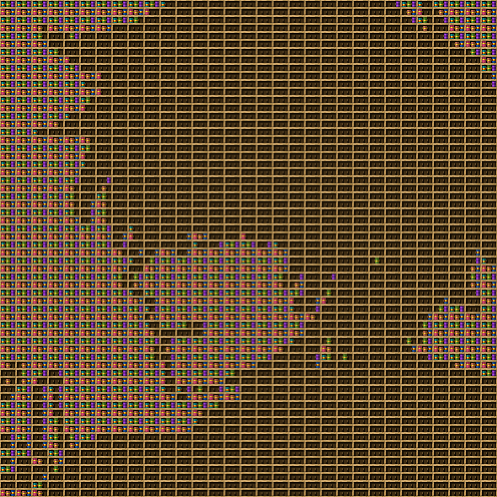 Empanada  chiseled bookshelf pixel art.