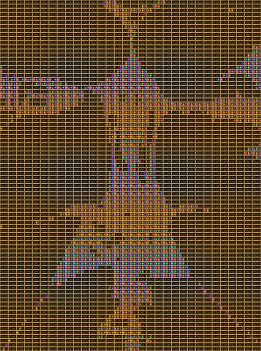 neph chiseled bookshelf pixel art.