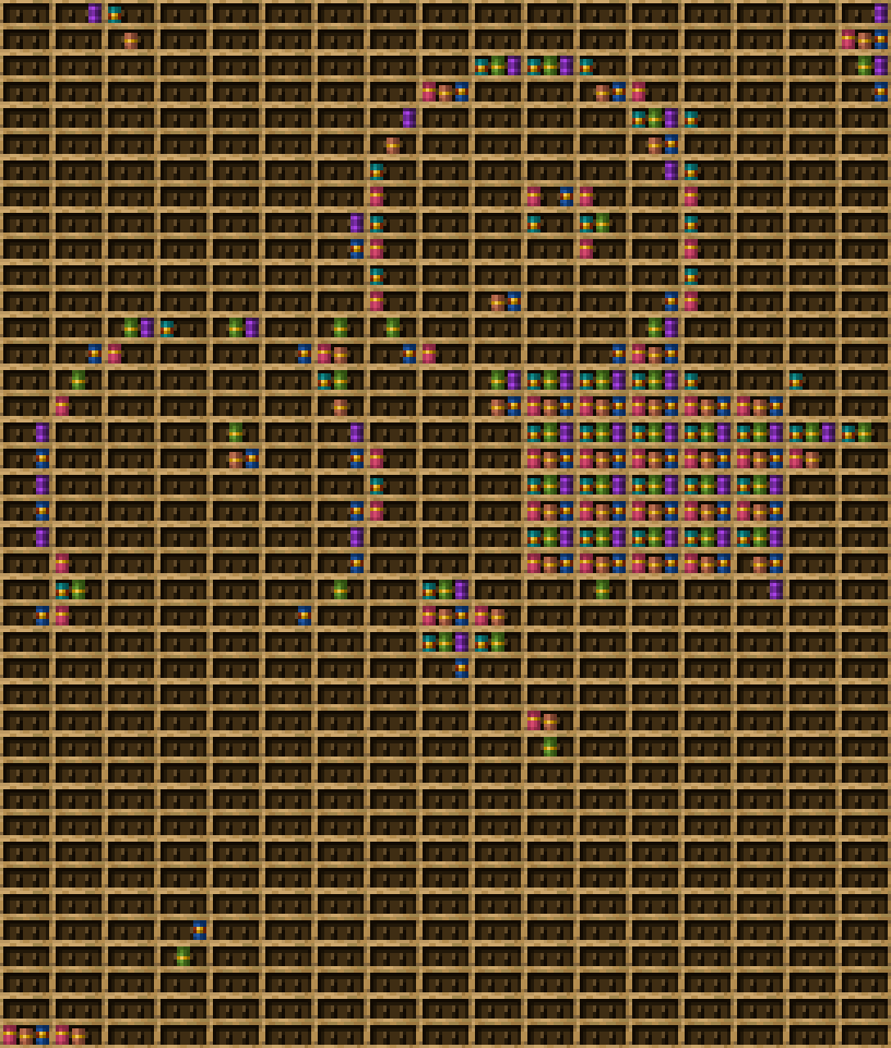 CAT :3 chiseled bookshelf pixel art.