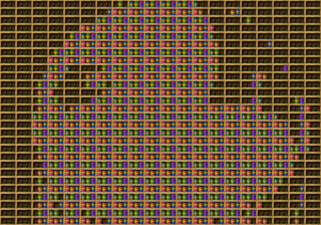 jeff chiseled bookshelf pixel art.