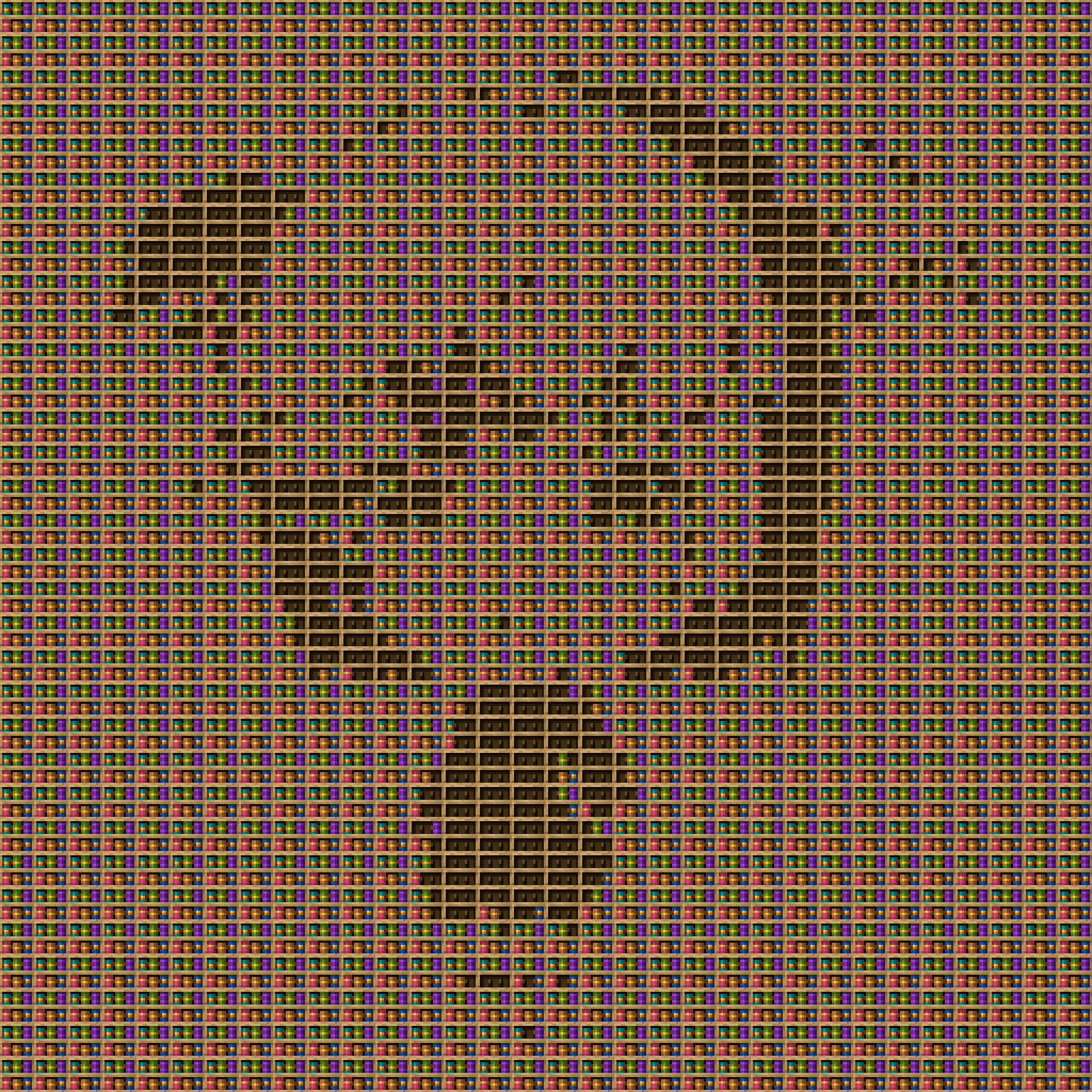 Natsuki  chiseled bookshelf pixel art.