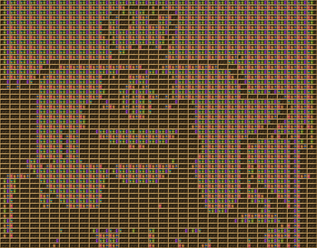 Jijijija chiseled bookshelf pixel art.