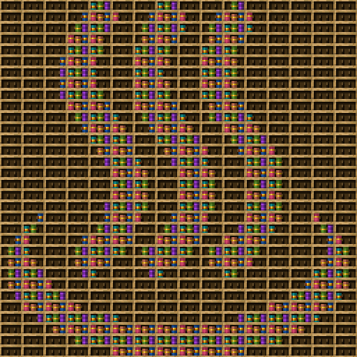 Java chiseled bookshelf pixel art.