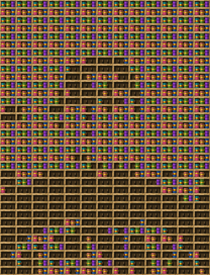 Mcp chiseled bookshelf pixel art created using the Chiseled Bookshelf block in Minecraft, measuring 13 x 1544 blocks, built with 876 books and 221 chiseled bookshelves.