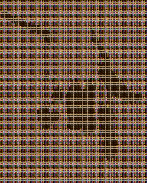 hands chiseled bookshelf pixel art.