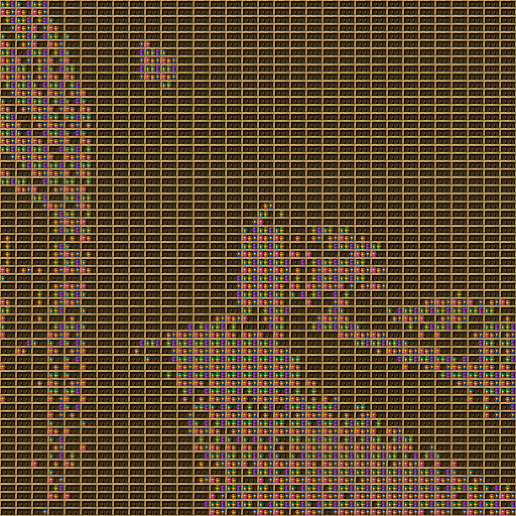 .?W chiseled bookshelf pixel art created using the Chiseled Bookshelf block in Minecraft, measuring 32 x 360 blocks, built with 1628 books and 1024 chiseled bookshelves.