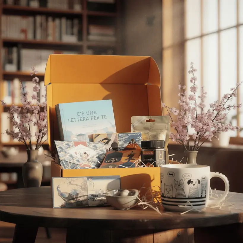 Box letteraria sensoriale Bookted - momento di lettura serale