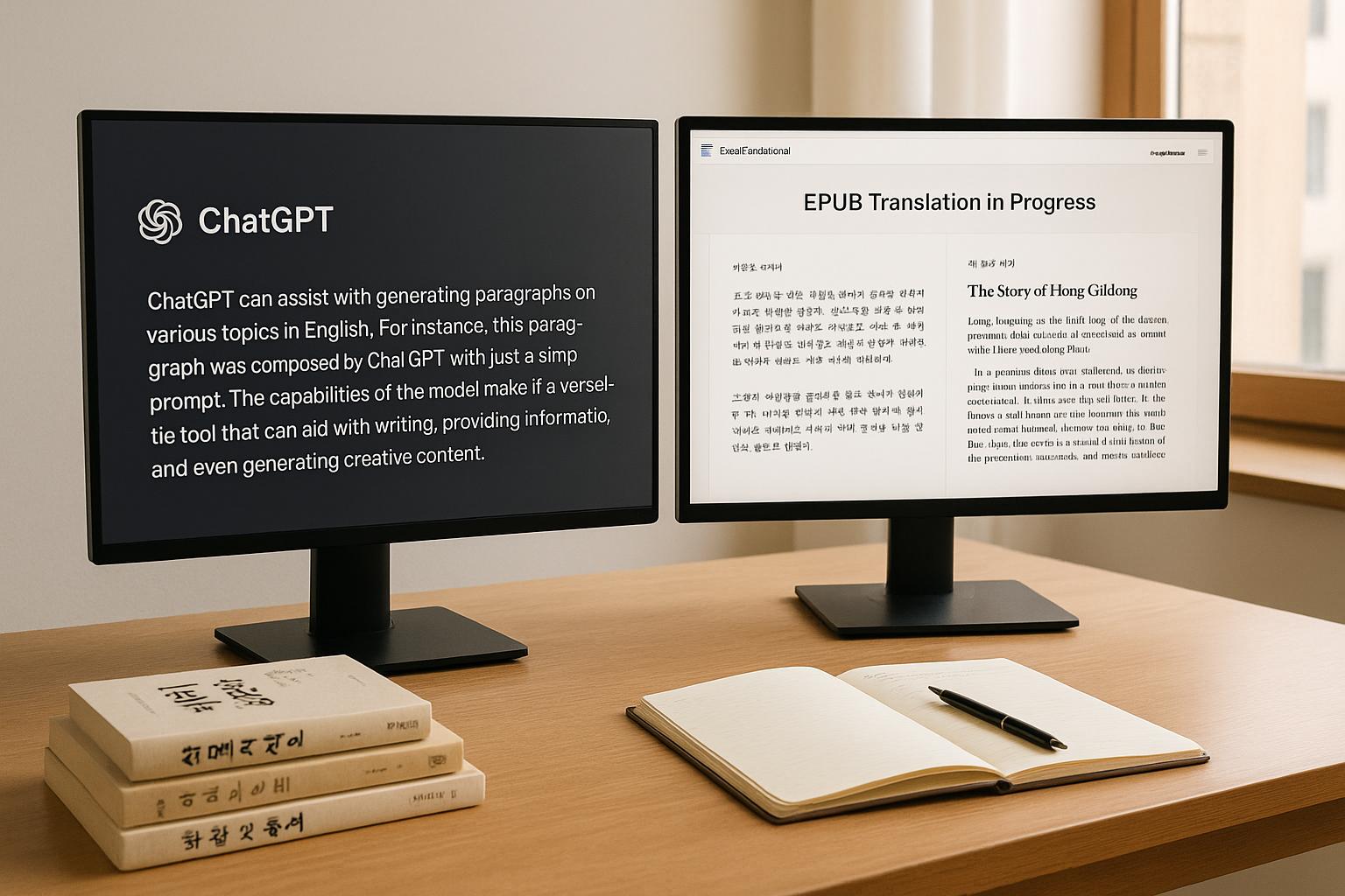 ChatGPT는 문단용이지만, 전체 한국 책은 어떨까요?