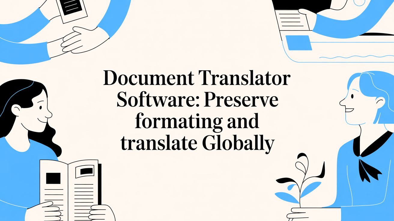문서 번역기 소프트웨어: 서식을 유지하고 전역적으로 번역