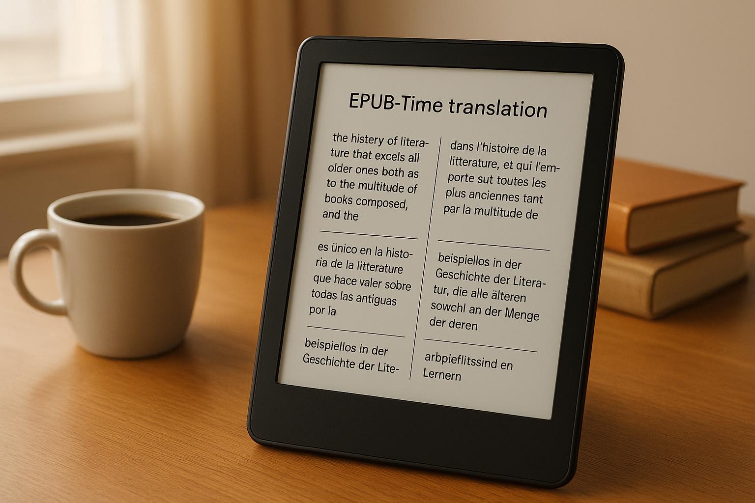 Tradução de EPUB em Tempo Real com Ferramentas de IA