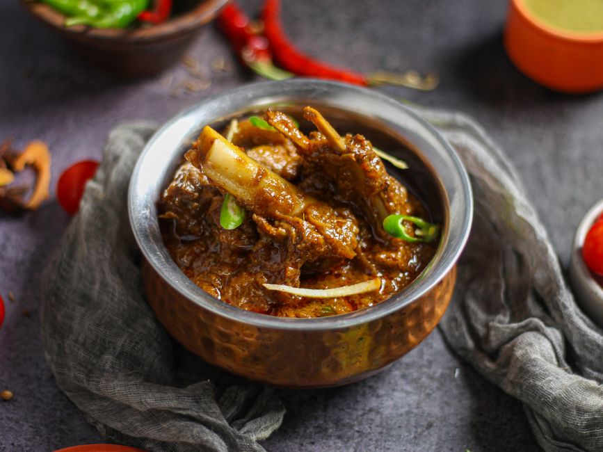 Shahi Mutton Korma (Royal Mughal Slow-Braised Mutton)