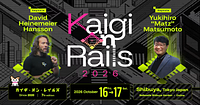 ブログ記事「「Kaigi on Rails 2026」に協賛します！卒業生3名が登壇 🎉」のアイキャッチ画像