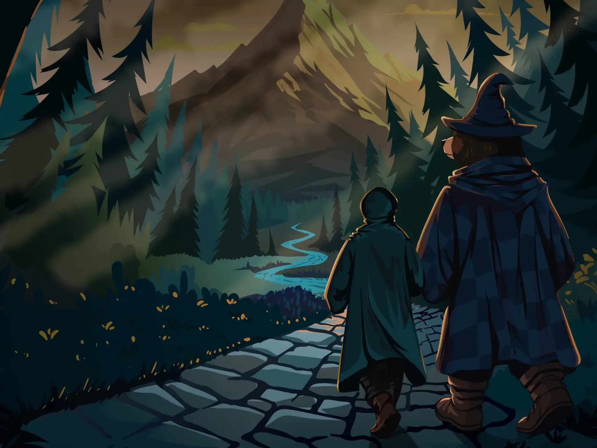 Boot.dev landscape artwork by Nymur Khan